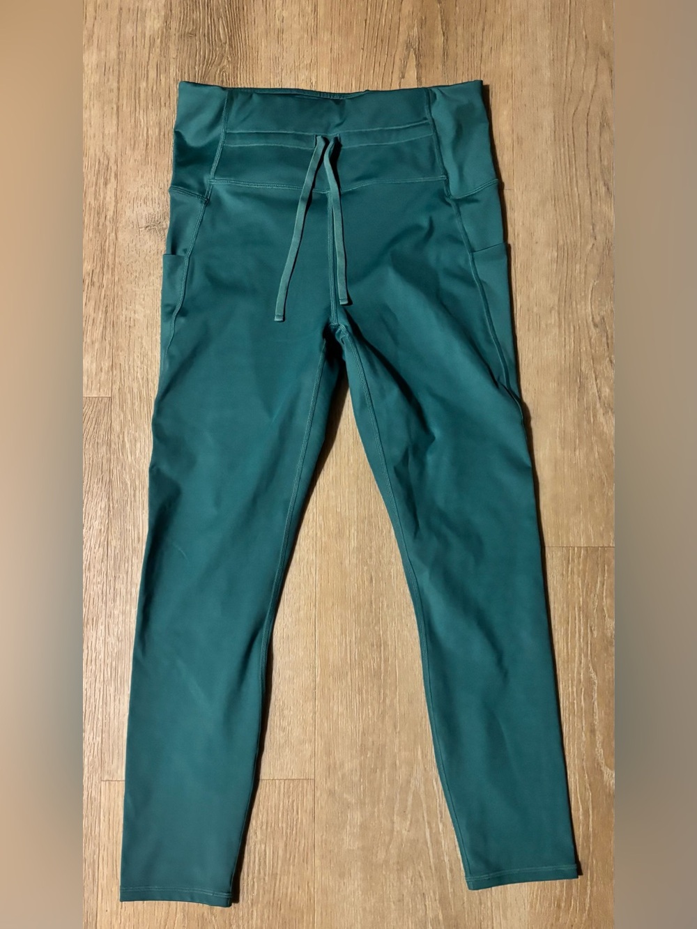Fabletics Teal High-Waist Drawstring Leggings